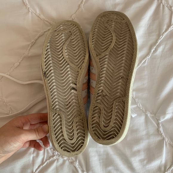 Custom Blush Adidas Superstars - Picture 5 of 6